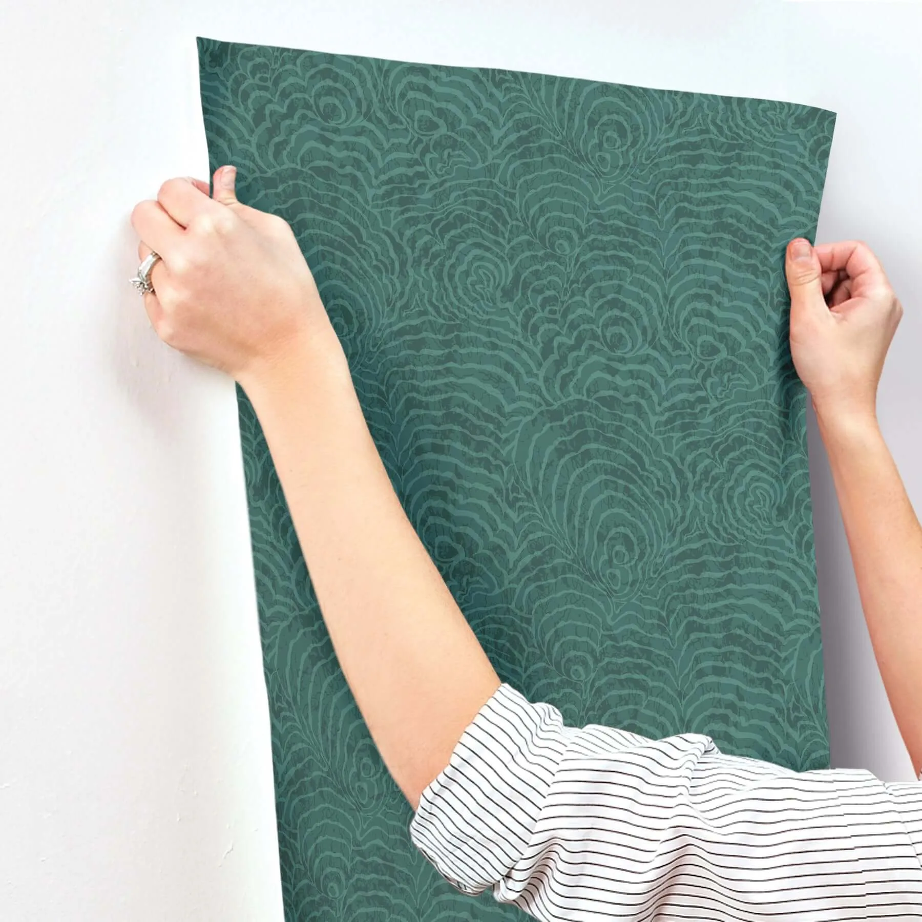York Wallcoverings Ocean Jasper - Teal Wallpaper | Buy Online York Wallcoverings Ocean Jasper wallpaper, color Teal, SKU GN2631