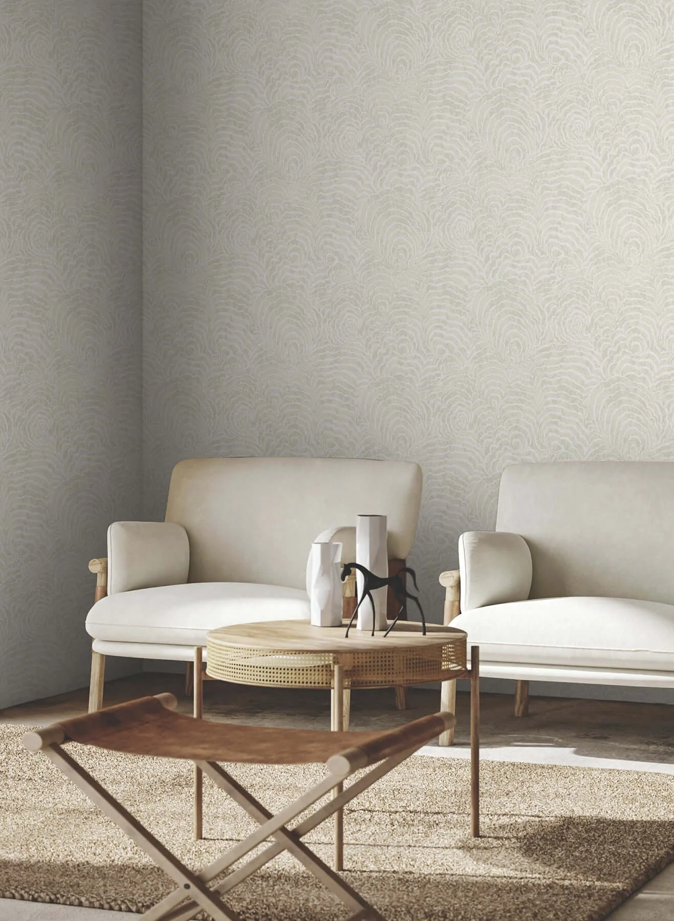York Wallcoverings Ocean Jasper wallpaper, color White, SKU GN2634