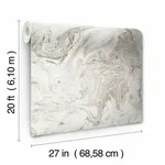 York Wallcoverings Oil & Marble wallpaper, color Clay & Taupe, SKU PSW1125RL