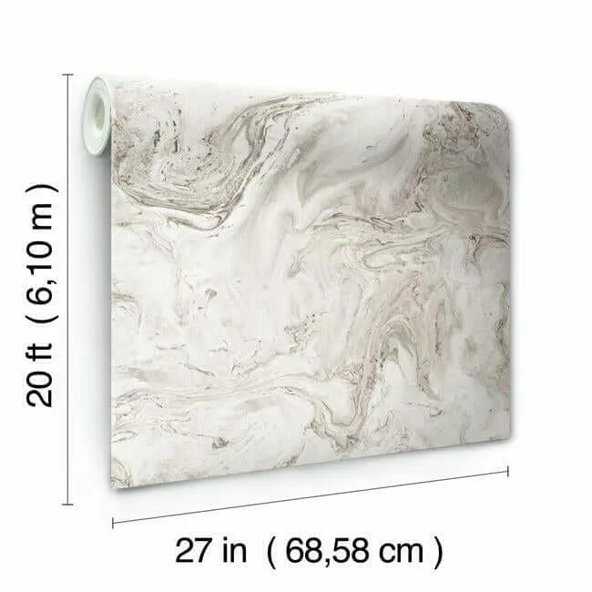 York Wallcoverings Oil & Marble wallpaper, color Clay & Taupe, SKU PSW1125RL