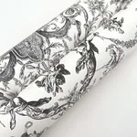 York Wallcoverings Old World Toile wallpaper, color Black & White, SKU AT4237