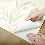 York Wallcoverings Magnolia Home Olive Branch wallpaper, color Beige, SKU PSW1158RL