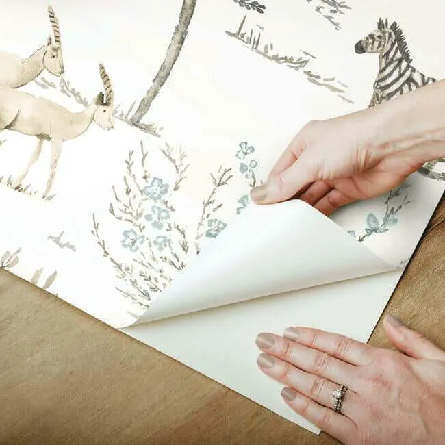 York Wallcoverings On the Savanna wallpaper, color Neutral, SKU PSW1212RL
