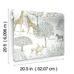 York Wallcoverings On the Savanna wallpaper, color Neutral, SKU PSW1212RL