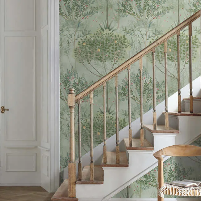 York Wallcoverings Orchard - Green Wallpaper | Buy Online York Wallcoverings Orchard wallpaper, color Green, SKU MN1823