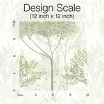 York Wallcoverings Orchard wallpaper, color White & Green, SKU MN1822
