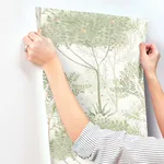 York Wallcoverings Orchard wallpaper, color White & Green, SKU MN1822
