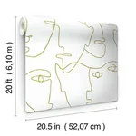 York Wallcoverings Pablo Portraits wallpaper, color Gold Metallic, SKU PSW1054RL
