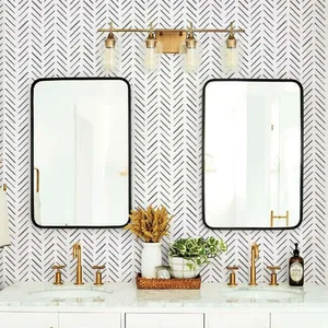York Wallcoverings Painted Herringbone wallpaper, color Black, SKU CV4454