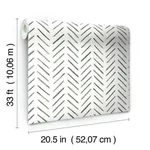 York Wallcoverings Painted Herringbone - Black Wallpaper | Buy Online York Wallcoverings Painted Herringbone wallpaper, color Black, SKU CV4454