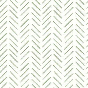 York Wallcoverings Painted Herringbone wallpaper, color Green, SKU CV4452