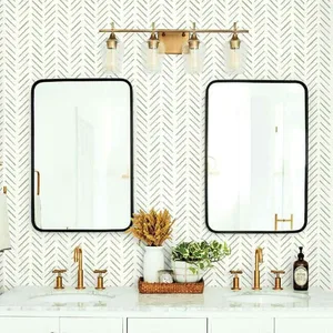 York Wallcoverings Painted Herringbone wallpaper, color Green, SKU CV4452