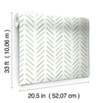 York Wallcoverings Painted Herringbone - Green Wallpaper | Buy Online York Wallcoverings Painted Herringbone wallpaper, color Green, SKU CV4452