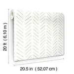 York Wallcoverings Painted Herringbone - Fog Wallpaper | Buy Online York Wallcoverings Painted Herringbone wallpaper, color Fog, SKU PSW1527RL