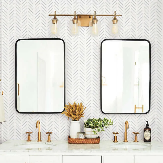 York Wallcoverings Painted Herringbone - Fog Wallpaper | Buy Online York Wallcoverings Painted Herringbone wallpaper, color Fog, SKU PSW1527RL
