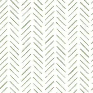 York Wallcoverings Painted Herringbone wallpaper, color Fern, SKU PSW1528RL