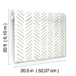 York Wallcoverings Painted Herringbone - Fern Wallpaper | Buy Online York Wallcoverings Painted Herringbone wallpaper, color Fern, SKU PSW1528RL