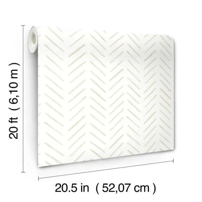 York Wallcoverings Painted Herringbone - Sand Wallpaper | Buy Online York Wallcoverings Painted Herringbone wallpaper, color Sand, SKU PSW1529RL