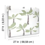 York Wallcoverings Painted Oasis - Leaf Green Wallpaper | Buy Online York Wallcoverings Painted Oasis wallpaper, color Leaf Green, SKU ZM2839
