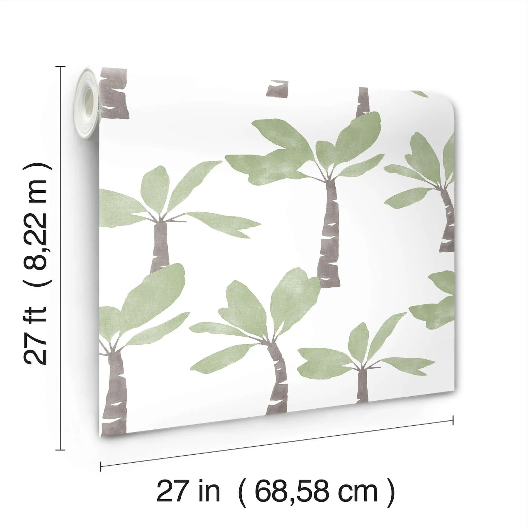 York Wallcoverings Painted Oasis - Leaf Green Wallpaper | Buy Online York Wallcoverings Painted Oasis wallpaper, color Leaf Green, SKU ZM2839