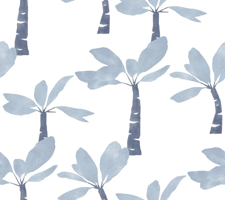 York Wallcoverings Painted Oasis wallpaper, color Ultramarine, SKU ZM2837