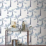 York Wallcoverings Painted Oasis wallpaper, color Ultramarine, SKU ZM2837