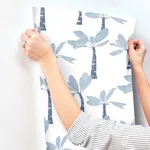 York Wallcoverings Painted Oasis wallpaper, color Ultramarine, SKU ZM2837