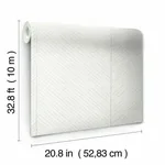 York Wallcoverings Palm Chevron wallpaper, color White & Silver, SKU TC2692