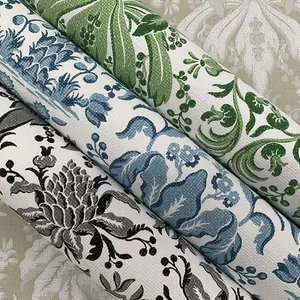 York Wallcoverings Palmetto Palm Damask wallpaper, color Green, SKU DM5011
