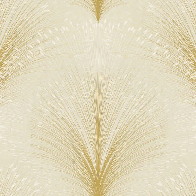 York Wallcoverings Papyrus Plume wallpaper, color Beige, SKU OI0681