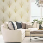 York Wallcoverings Papyrus Plume wallpaper, color Beige, SKU OI0681