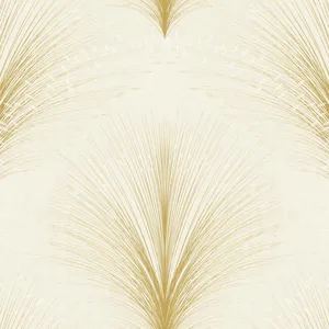 York Wallcoverings Papyrus Plume wallpaper, color Ivory, SKU OI0683