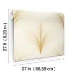 York Wallcoverings Papyrus Plume wallpaper, color Ivory, SKU OI0683