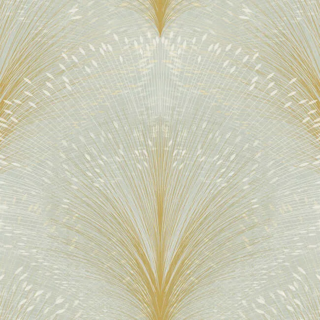York Wallcoverings Papyrus Plume wallpaper, color Sage, SKU OI0682