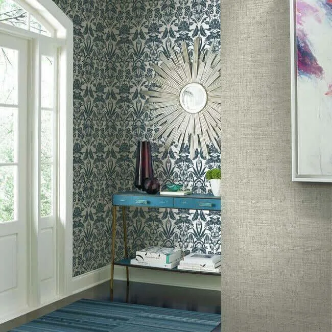 York Wallcoverings Papyrus Weave - White Wallpaper | Buy Online York Wallcoverings Papyrus Weave wallpaper, color White, SKU CY1558