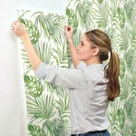 York Wallcoverings Paradise Palm - Green Wallpaper | Buy Online York Wallcoverings Paradise Palm wallpaper, color Green, SKU SO2450
