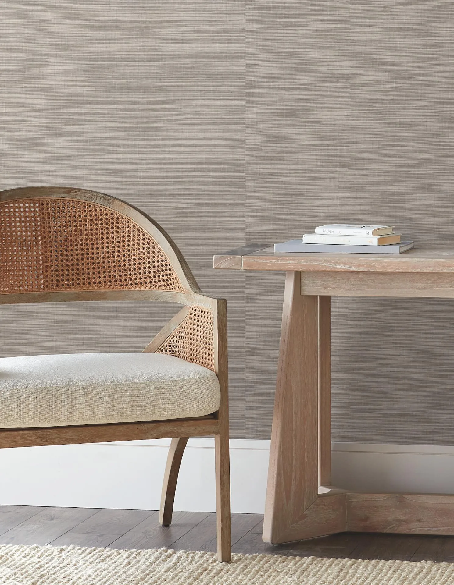 York Wallcoverings Natural Grasscloth wallpaper, color Classic Grey, SKU PSW1591RL