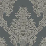 York Wallcoverings Pineapple Plantation - Grey Wallpaper | Buy Online York Wallcoverings Pineapple Plantation wallpaper, color Grey, SKU DM4975