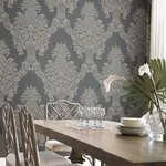 York Wallcoverings Pineapple Plantation - Grey Wallpaper | Buy Online York Wallcoverings Pineapple Plantation wallpaper, color Grey, SKU DM4975