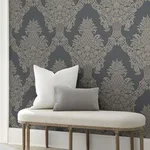 York Wallcoverings Pineapple Plantation - Grey Wallpaper | Buy Online York Wallcoverings Pineapple Plantation wallpaper, color Grey, SKU DM4975