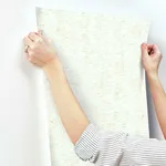 York Wallcoverings Plain Bamboo wallpaper, color White, SKU LC7145
