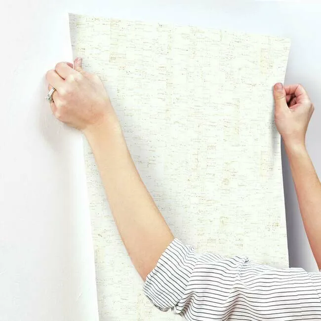 York Wallcoverings Plain Bamboo wallpaper, color White, SKU LC7145