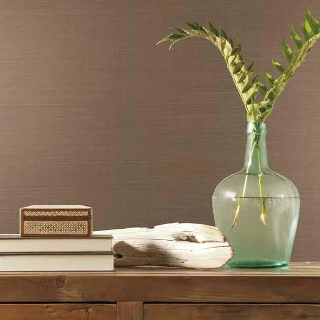 York Wallcoverings Plain Sisal - Brown Wallpaper | Buy Online York Wallcoverings Plain Sisal wallpaper, color Brown, SKU VG4403