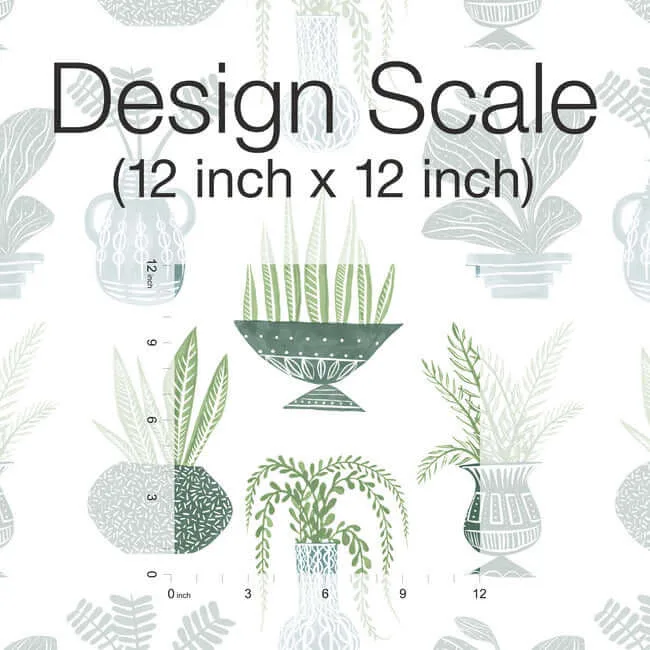 York Wallcoverings Plant Party wallpaper, color Green, SKU PSW1249RL