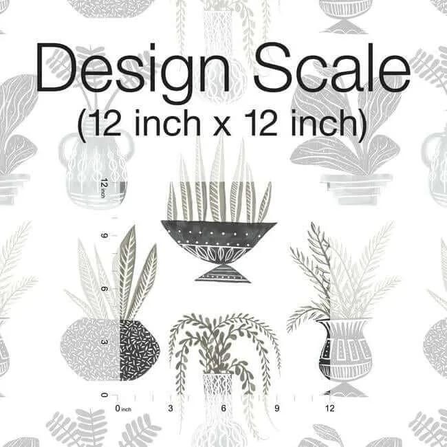 York Wallcoverings Plant Party wallpaper, color Black, SKU PSW1251RL