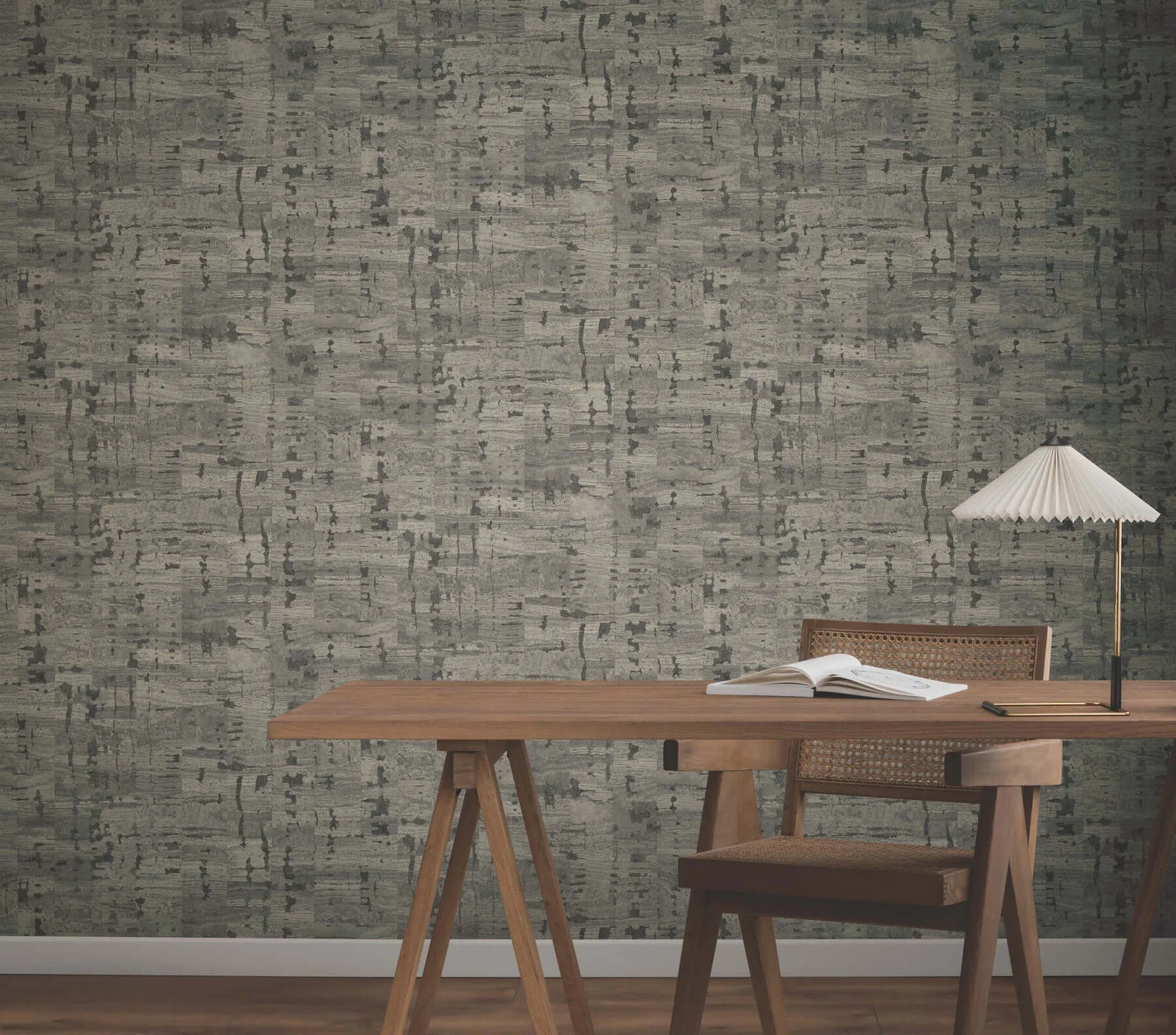 York Wallcoverings Pop The Cork - Charcoal Wallpaper | Buy Online York Wallcoverings Pop The Cork wallpaper, color Charcoal, SKU GN2654