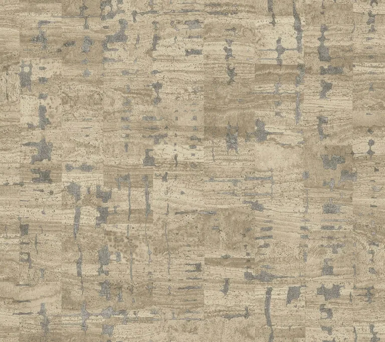 York Wallcoverings Pop The Cork wallpaper, color Taupe, SKU GN2651