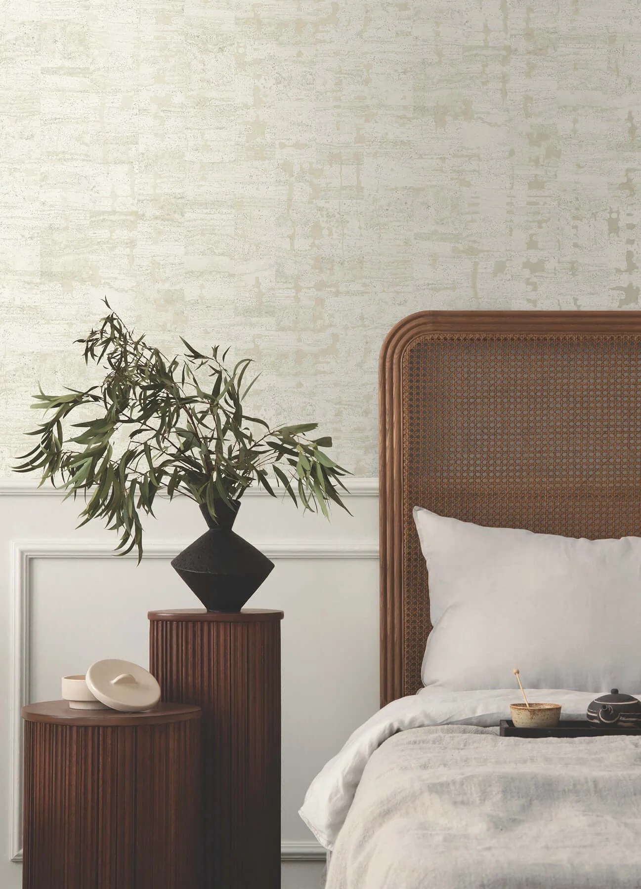 York Wallcoverings Pop The Cork wallpaper, color White, SKU GN2655