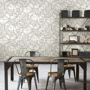 York Wallcoverings Prism Schematics wallpaper, color Black & Gold, SKU PSW1050RL