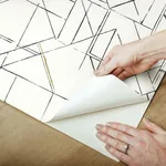 York Wallcoverings Prism Schematics wallpaper, color Black & Gold, SKU PSW1050RL